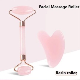 Gousha 1/2PCS Gua Sha 페이셜 스톤 마사지 롤러 스킨 케어 도구 Gousha Stone for The Face Roller Gouache Scra [03 C522-pink AB] 1/2PCS Gua Sha Facial Stone Massage Roller Skin Care Tool Gousha Stone for The Face Roller Gouache Scraper [03 C522-pink AB]