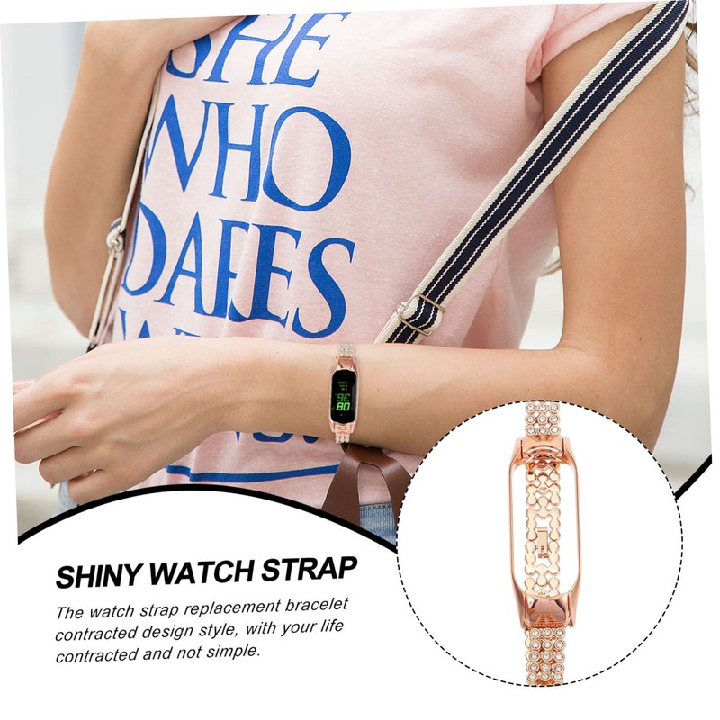 LABRIMP 1 PC Shiny Watch Band for Premium Water Resistant