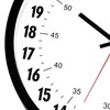 Foxtop 24 Hour Wall Clock Battery Operated Round Analog Wall