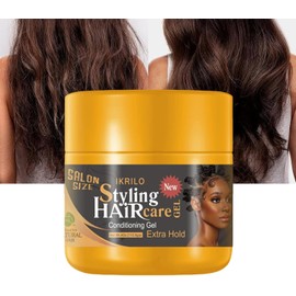 RoseFlower Gel Para Trenzas De 4 Oz, Control De Bordes Para Trenzas, Gel Acondicionador De Fijación Extra, Cera De Peinado Con Brillo Natural Para Trenzas, Giros Y Bordes, Controla El Frizz Y