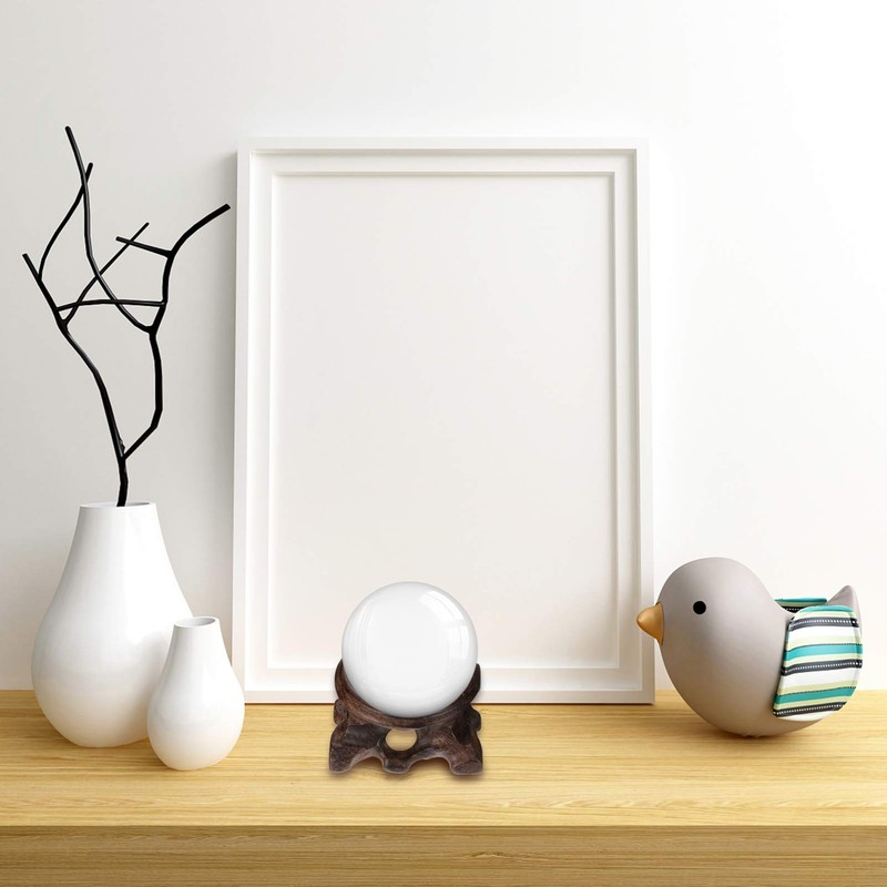 DOITOOL Wooden Stand for Crystal Sphere Quartz Ball Holders Wood