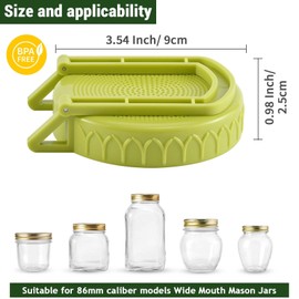 Luckyiren Sprouting Lids, Plastic Sprout Lid with Draining Stand for Wide Mouth Mason Jars, Germination Kit Sprouter Sprout Maker, Bean Sprouts Grow Kit, Broccoli Seeds, Alfalfa, Salad