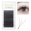 Extensiones De Pestañas Masscaku W Mix 3d / 4d Matte