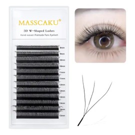 Extensiones De Pestañas Masscaku W Mix 3d / 4d Matte