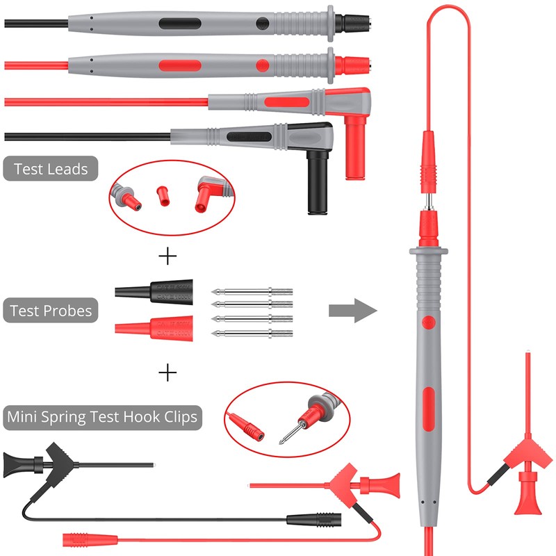 Proster Multimeter Leads Kit 23 in 1 Test Leads with