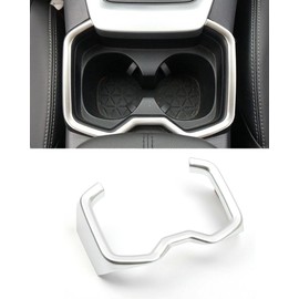ANUNFRRE Car Accessories Fit for Toyota RAV4 2019-2025 ABS Interior Interior Cup Holder Cover Trim 1PC （Matte Silver）