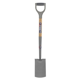 Spear & Jackson 1184NB Neverbend Carbon Steel Treaded Border Spade, 93.5 x 14 x 9 cm, Gray