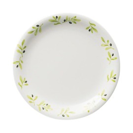 Three-Line MT-171AR Rice Plate, 7.9 inches (20 cm), Olive, Made in Japan