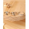 FANCH 3PCS 925 Sterling Silver Toe Rings for Women Hypoallergenic