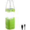 Solar Camping Lantern, Ultra Bright Collapsible Hand Crank LED Flashlight,