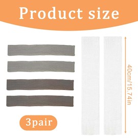 EIH1 3 Pairs of Women's Long Leg Warmers Women Girls Winter Crochet Knitted Leg Warmers Leg Warmers Knee Stockings Overknees in One Size, yellow