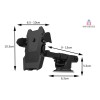 Importeek Soporte Base Celular Auto Carro 360 Holder Tablero Ventosa