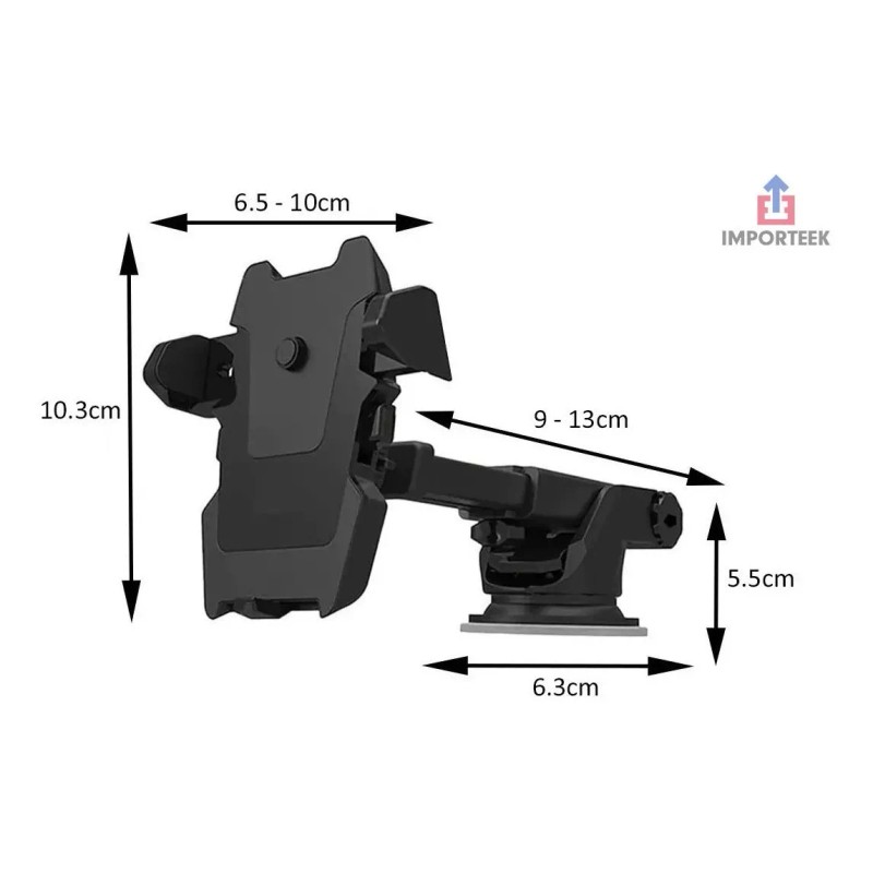 Importeek Soporte Base Celular Auto Carro 360 Holder Tablero Ventosa