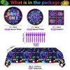 Video Game Birthday Decorations Serve 20 - 81Pcs Plates Napkins