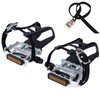 COZYROOMY Bicycle Pedals with Clips and Straps for Outdoor Cycling