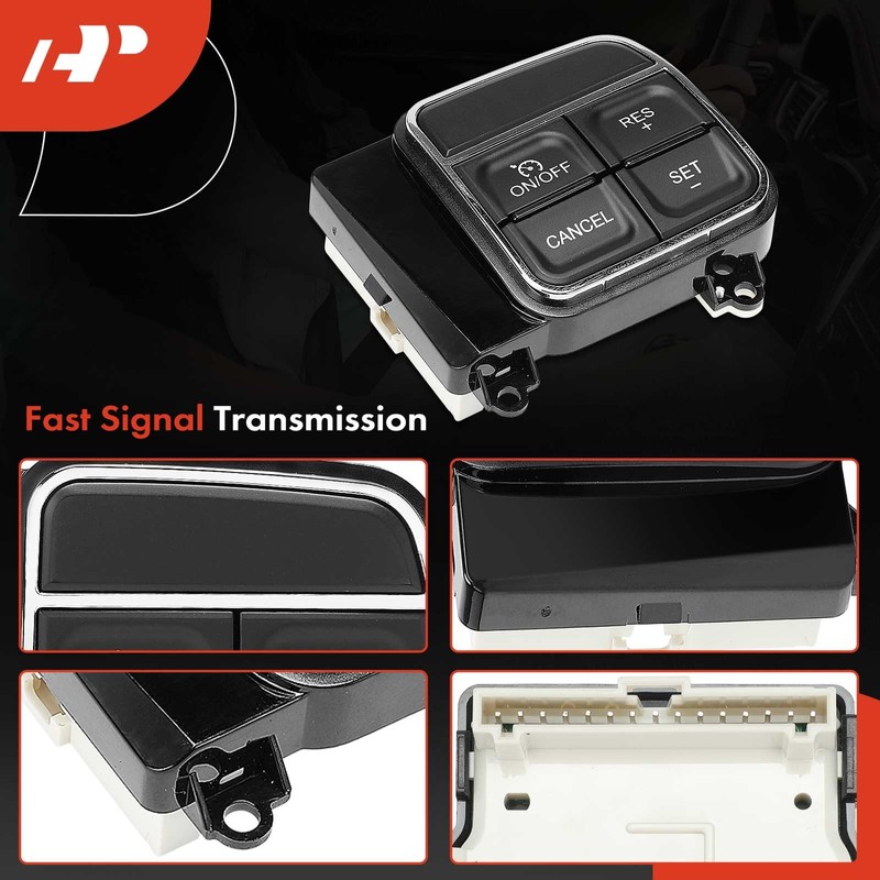 A-Premium Steering Wheel Mounted Cruise Control Switch Buttons Compatible with