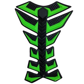 Universal 3D Green Rubber Side Tank Pad Protector Compatible With Compatible With Honda CBR1000RR CBR600RR GSXR 750 600 1300 Hayabusa GIXXER ZX6R ZX10R NINJA 300 400 650 1000 Versys R1 R3 R6 R7 R9