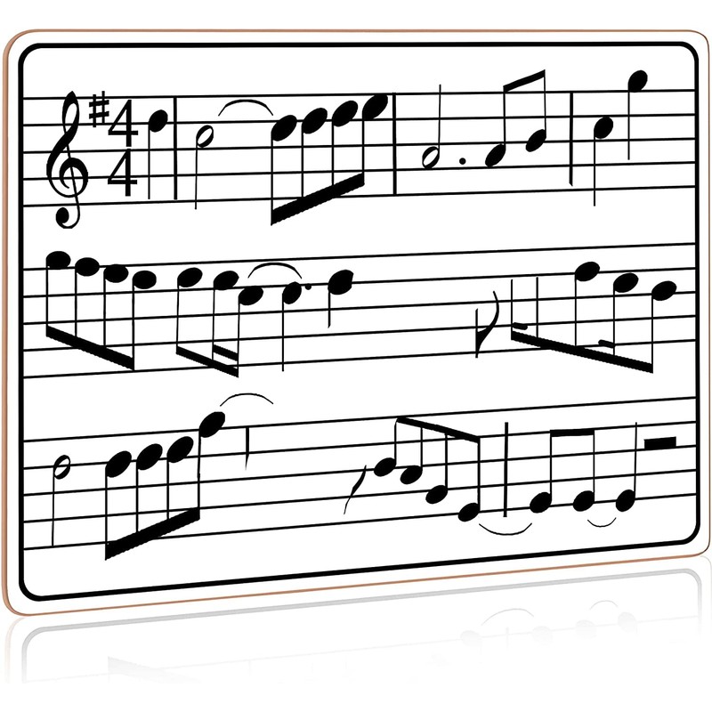 2 Pack Dry Erase Music Staff Lap Whiteboard 9"X12" l