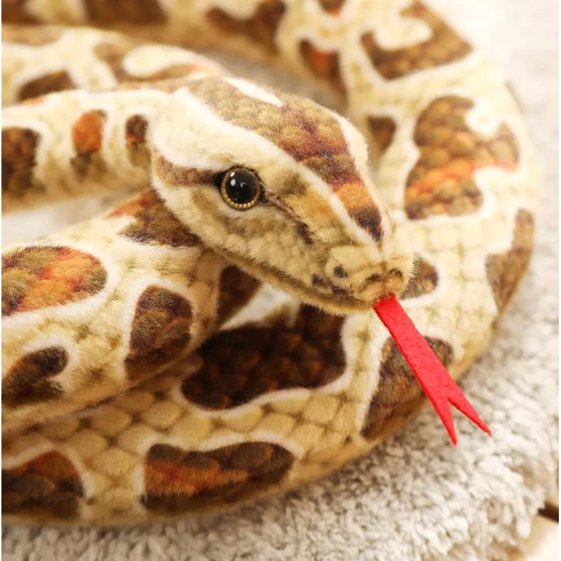 Xshelley 120 inch high Simulation Extra Long Snake, Soft Plush