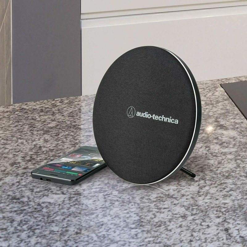 Audio-Technica AudioTechnica Wireless Bluetooth Portable Speaker Dual 44mm Drivers 7"