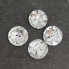MajorCrafts® 24pcs 20mm Crystal Clear Faceted Acrylic 2 Holes Small