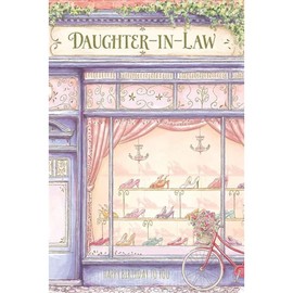 Carte Blanche Daughter-in-Law Birthday Card - Boutique Shoe Shop Embossed with Foil Details - Eco-Friendly