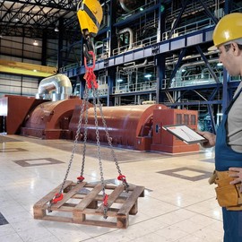 VEVOR Chain Sling, Max 11000 lbs Weight Capacity, G80 Lifting Chain with Grab Hooks, DOT Certified, Blackening Coating Manganese Steel & Adjustable Length, for Dock Factory Construction Site:_5/16" x 10' with 4 Legs - 6600 lbs/3T