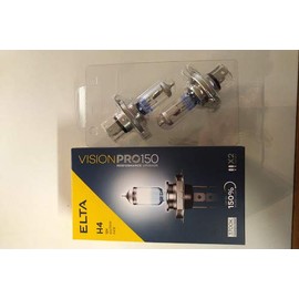 Elta Visionpro upto 150% H4 472 P43T Car Headlight Bulbs Lamps 3700k 60/55w Twin Pack