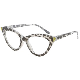Eyekepper Small Reading Glasses for Women Cat-eye Style Ladies Readers - Grey Tortoise +1.50
