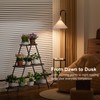 3-Tier Plant Stand, Heavy Duty Metal Planter Rack -Indoor/Outdoor Shelves