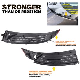 ADVANCE IGNITION Upgraded Outer Exterior Windshield Window Wiper Cowl Cover Panel Set 2pcs Compatible with Ford Lincoln 04-08 F-150 06-07 Mark LT Left and Right 2004 2005 2006 2007 2008