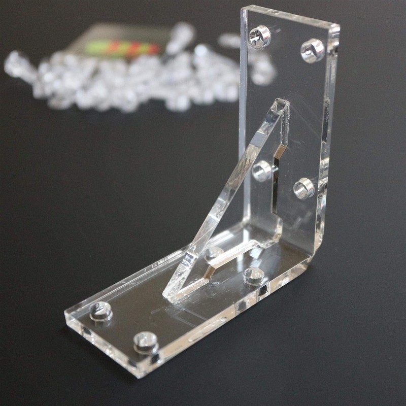 4 x V4, 5mm thickness, Reinforced, Strong, Angled L Brackets,
