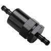 Podavelle 5/16" Billet Inline Fuel Filter 30 Micron Aluminum Black