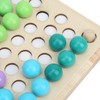 Children Wooden Clip Beads Puzzle Board Hands Brain Training Bead