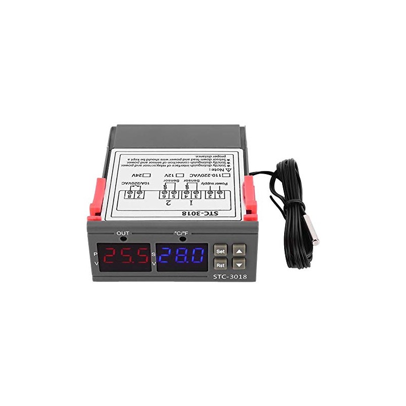 driver digital de temperatura, STC-3018, driver digital de temperatura LED,