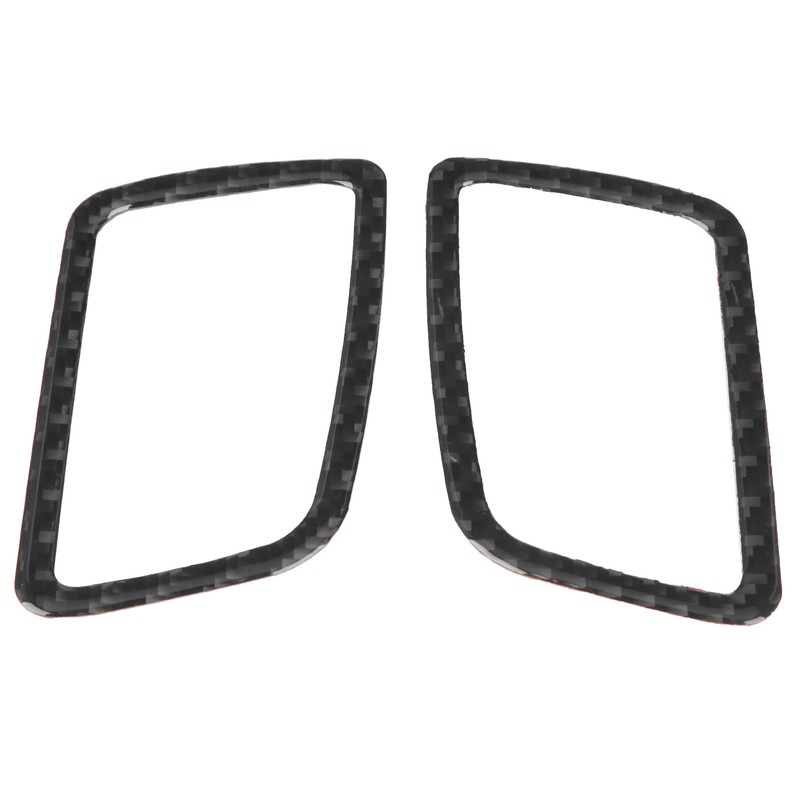 2pcs Carbon Fiber Dashboard Air Vent Cover Trim Paste Installation