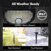 AloftSun Solar Motion Sensor Outdoor Lights,Waterproof Motion Sensor Spot Lights-