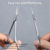 XGIZMOO Cuticle Scissors Extra Fine Curved Blade,Precise Stainless Steel Long