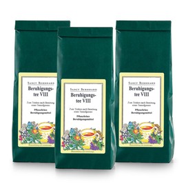Sanct Bernhard Beruhigungs-Tee VIII mit Baldrian, Melisse, Hopfen, Lavendel, Hagebutte, Kamille, Süßholzwurzeln 3 x 75 g