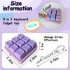 Keyboard Fidget Toy, Keyboard Fidget Keychain 9-in-1 Keyboard Decompression Button