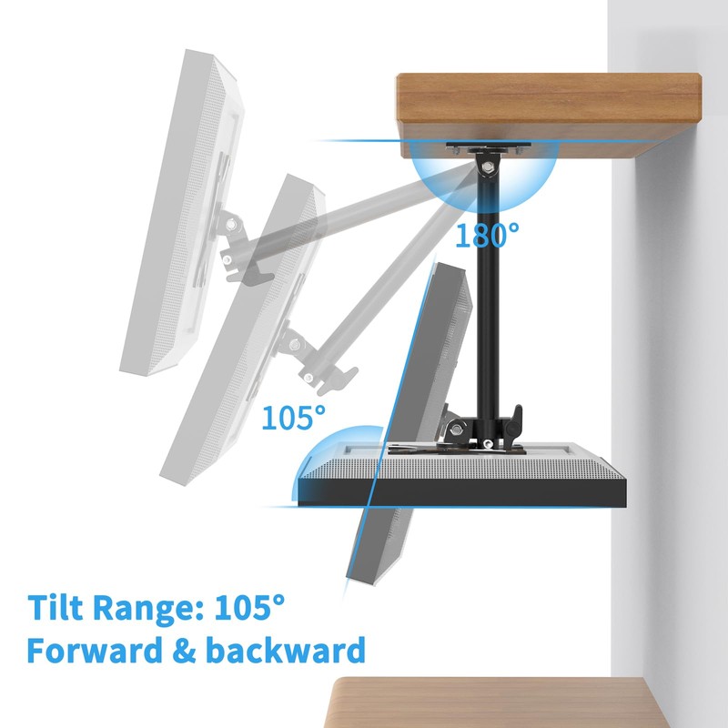 Almoz Under Cabinet Mount for Echo Show 15, Height Adjustable