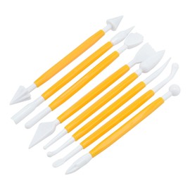 Cozyswan 11 Stücke Sugarcraft Modellierwerkzeug für Kuchendeko BestMall Teigroller Ausstecher Ausstechform Glätter Fondant Torten Kuchen