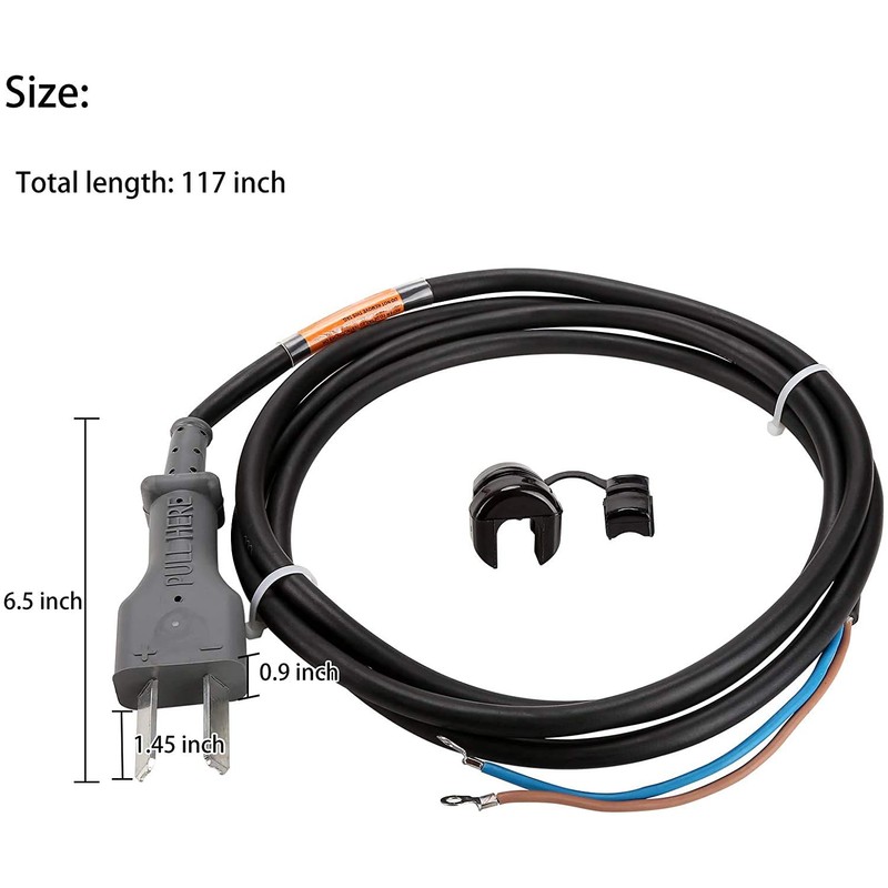 10L0L Golf Cart 36 Volt 2 Prong Dc Charger Cord
