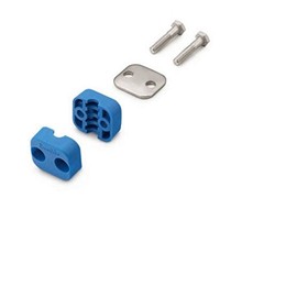 Swagelok, 304-S3-PP-10T, Bolted Plastic Clamp Tube Support Kit, 5/8 in. Tube Size, Polypropylene Support Body