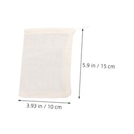 Gatuida 55pcs Reusable Cotton Drawstring Strainer Bags Versatile Herb Bags for Soup Tea Cooking Spice Storage for Straining Residues and Brewing Herbal Medicines