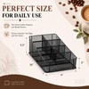 Domensi Mesh Condiment Station with 7 Compartment, Break Room Coffee