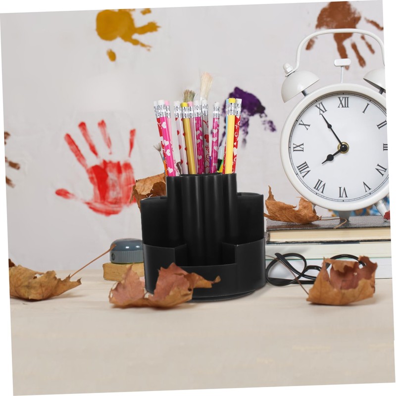 Operitacx 360 Four Leaf Clover Pen Holder Makeup Organiser Storage
