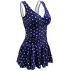 AONTUS Plus Size Bathing Suits Polka Dot Swimsuits for Women