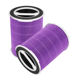 Byseacore P200/P200S Replacement Filter Compatible with Welov Air Purifiers P200S P200 Pro, 4-stage Filtration with Activated Carbon Filter, 2 Count