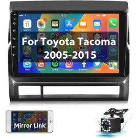 Car Radio for Toyota Tacoma 2005-2015, 9'' HD 1080P Touch Screen Upgrade Car Stereo with Bluetooth, Mirror Link GPS Navigation WiFi FM Backup Camera Audio Receivers Player for Toyota